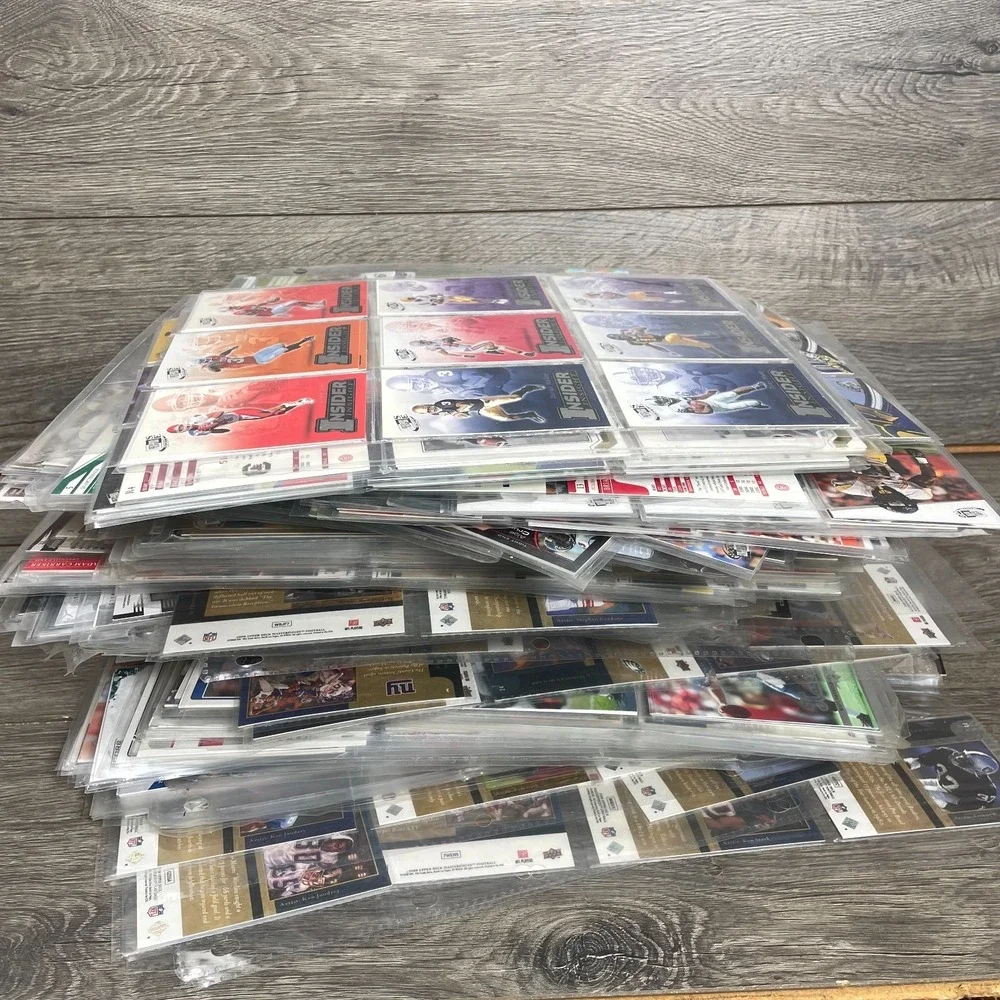 VTG Y2K Football NFL Pro College Cards 130 Pages Over 1000 Cards Bulk Wholesale